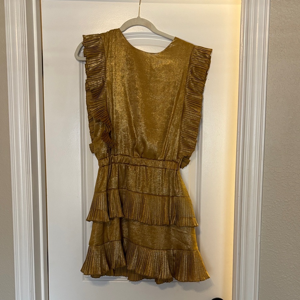 TCEC Shimmering Gold Dress